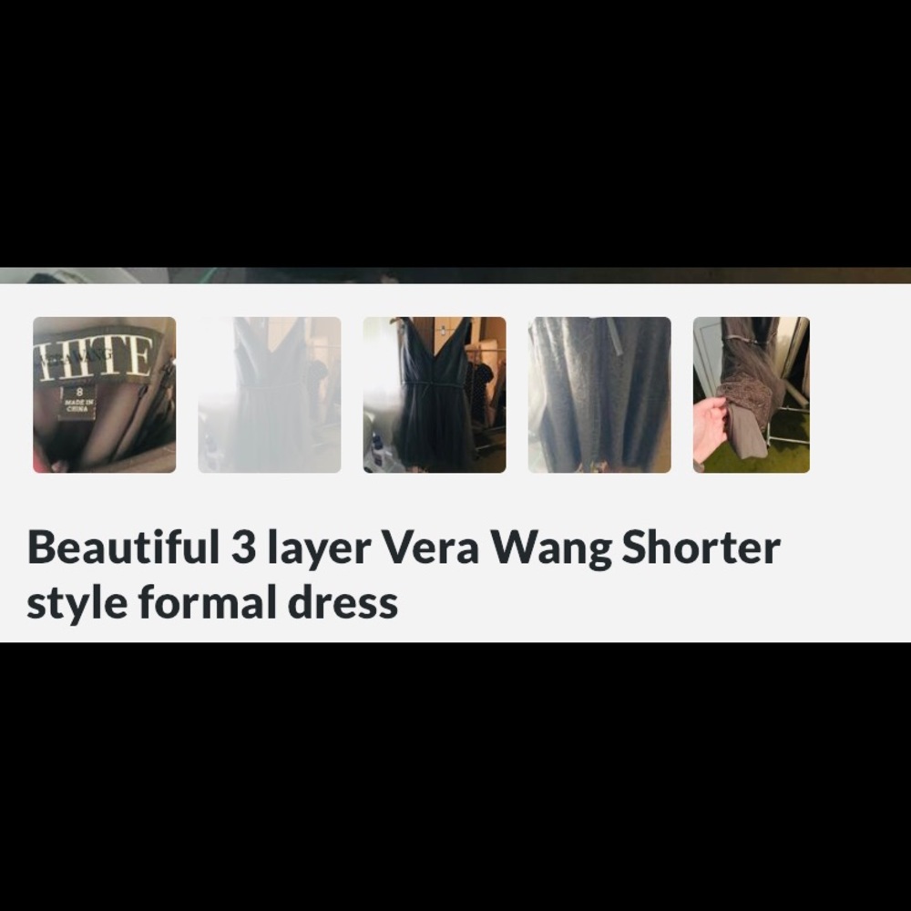 Vera Wang Three piece layered evening gown